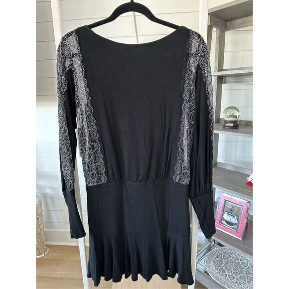 Bailey 44 Dominique Dress Women’s S black NWT Whimsygoth Fairygoth Witchy‎ - Picture 7 of 13